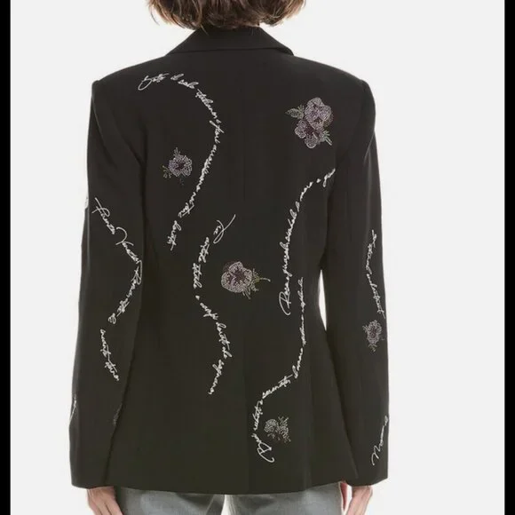 Cinq À Sept Italian Love Letter Cheyenne Blazer Women's NWT size8 - Picture 3 of 3